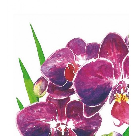 Pacote Com 20 Guardanapos De Papel 33x33cm Orchidea Napkin